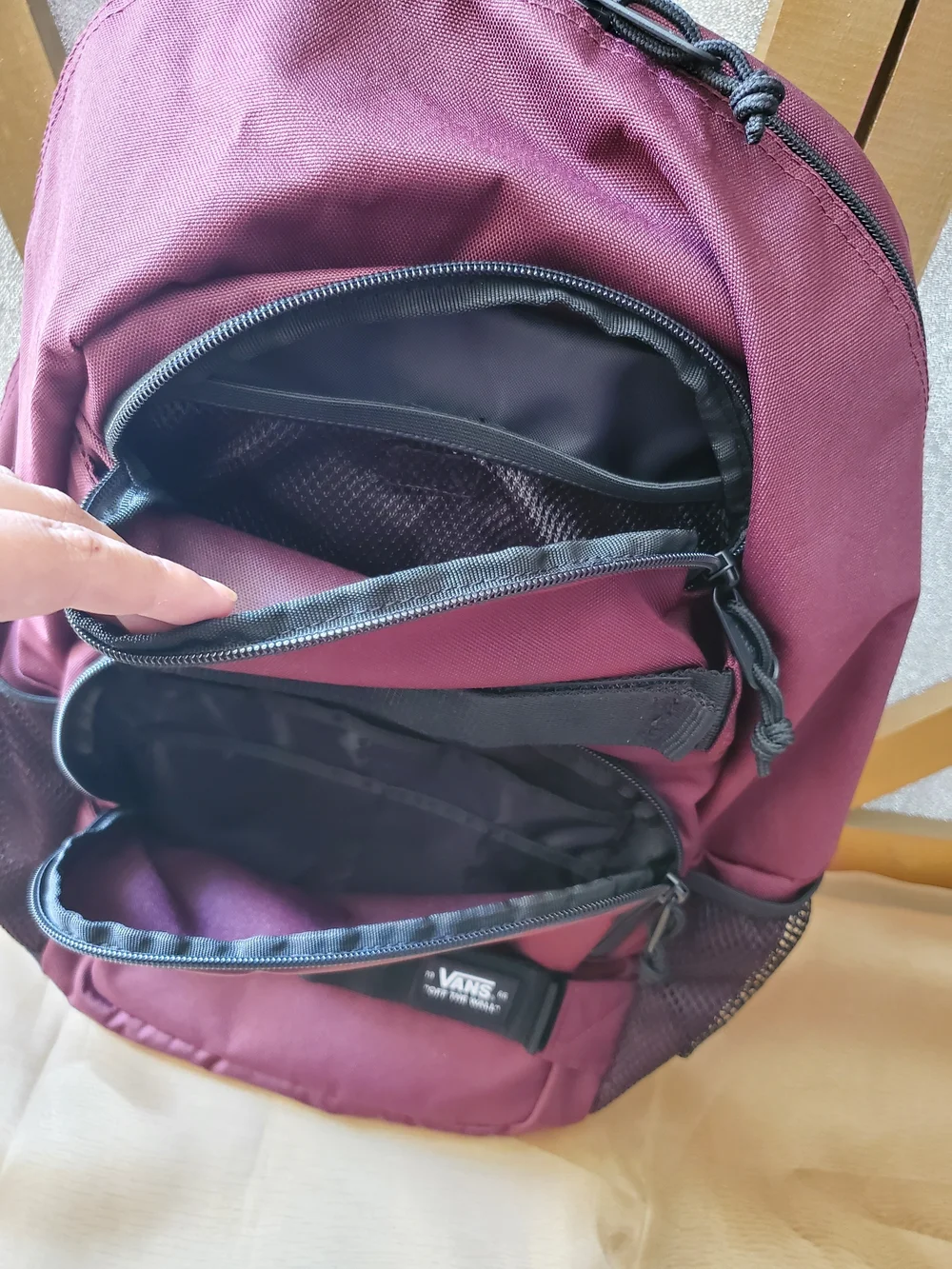 Vans Men's Burgundy Backpack - Classic Skate Pack